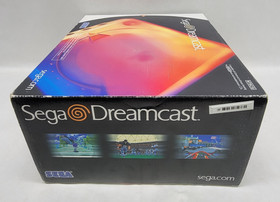 Sega Dreamcast White Launch Edition w/ Box, Demo Disc & New Battery - MINTY