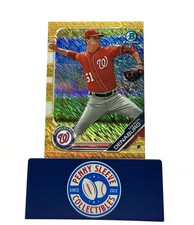 2019 Bowman Chrome Prospects Gold Shimmer Refractors Mason Denaburg/50