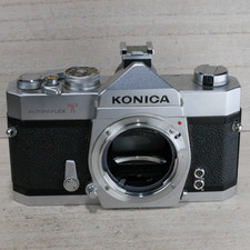 Konica Autoreflex T 35mm Film Camera Body Silver AS IS UNTESTED 