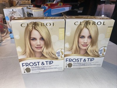Lot of 2: Clairol FROST & TIP BLONDE Highlight Kit Light Blonde To Medium Brown