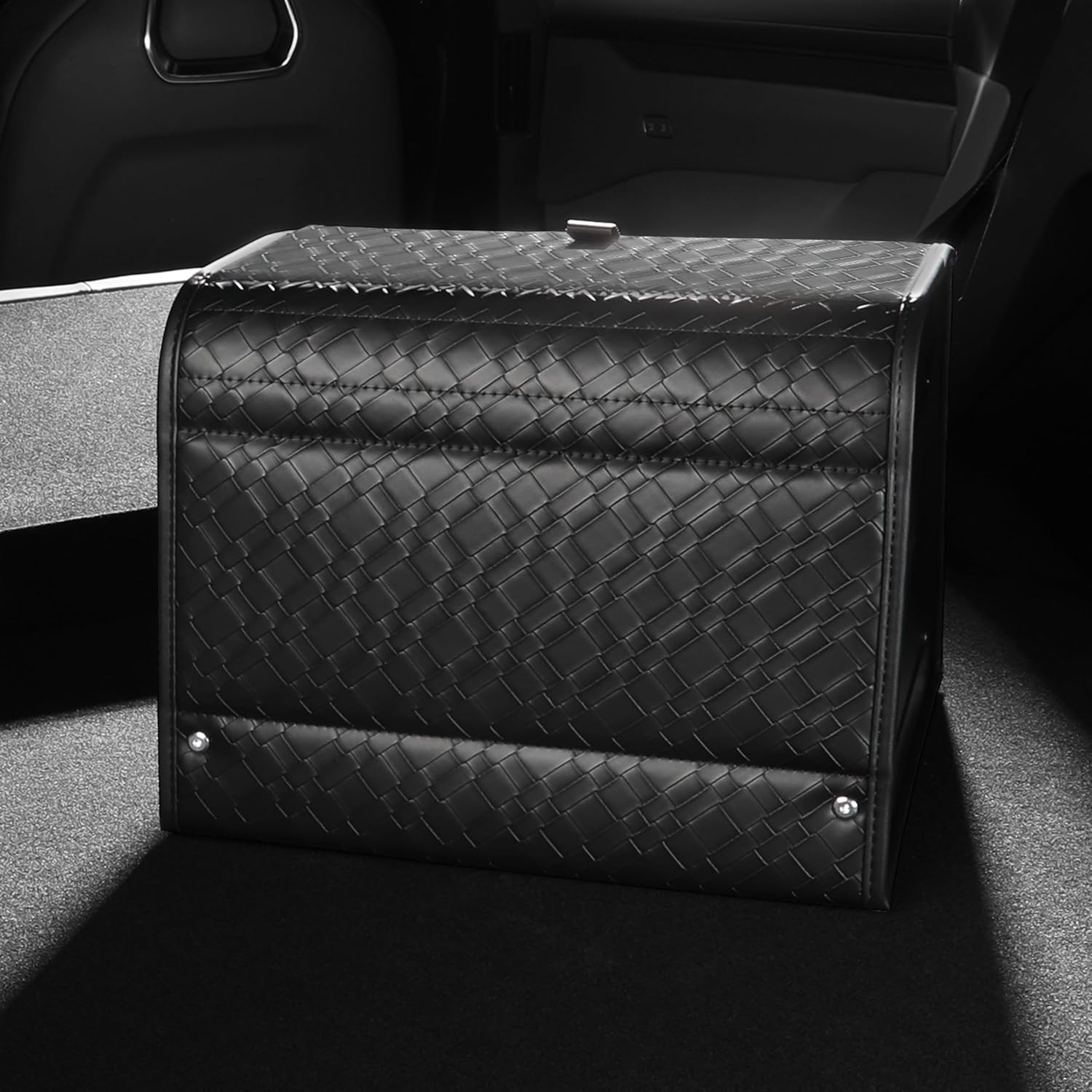 Organizer Auto Pelle Luxury: Storagebox Pieghevole per Bagagliaio