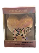 The Cr me Shop Unicorn Candy Aromatherapy Heart Bath Bomb 5.64 oz NIB