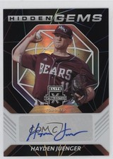 2021 Panini Elite Extra Edition Hidden Gems Black Hayden Juenger Auto 03j5