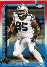 2025 Topps Chrome #47 Derrick Brown Red White and Blue Refractor