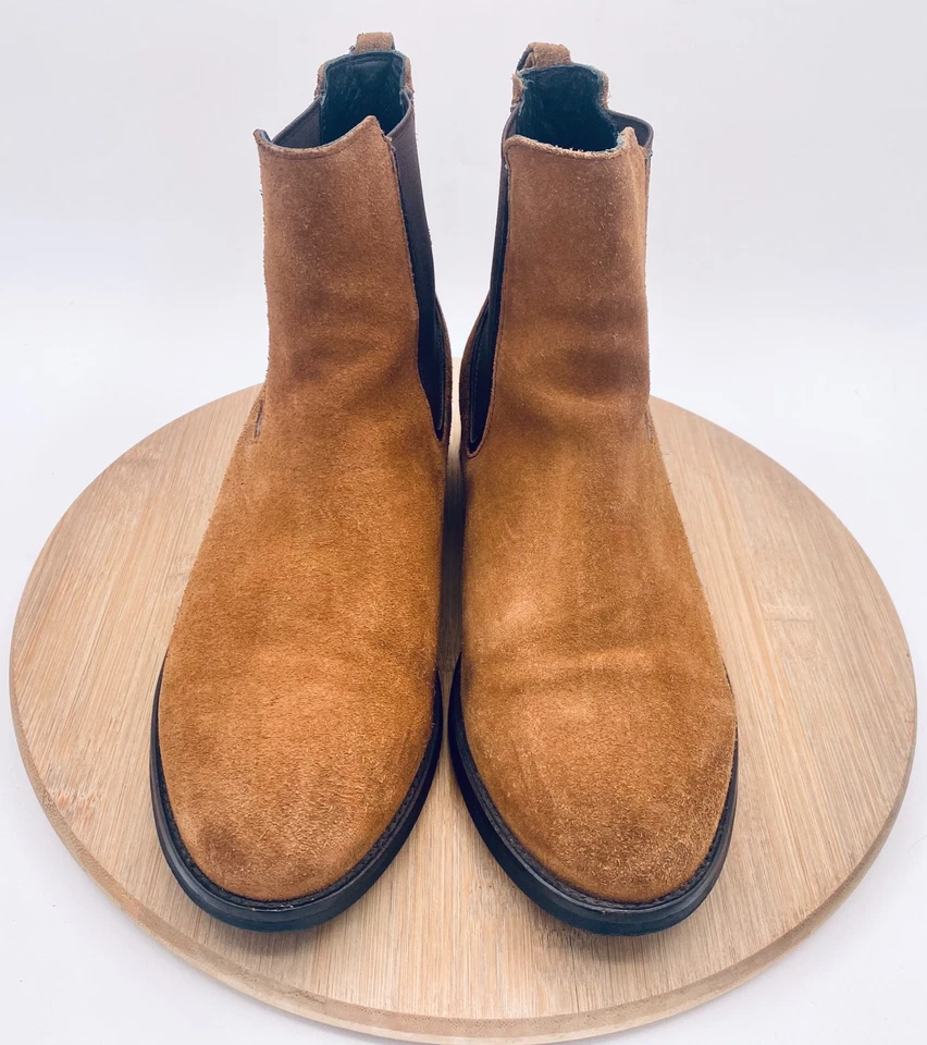 Thursday Boots Co Mujer 9.5 Marrón Gamuza Pull On Chelsea Tobillo Foto 2 de 4