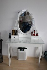 IKEA Hemnes Frisiertisch mit Spiegel 100x50 Cm, Höhe 1,59 M Mit Licht