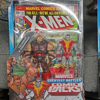 Marvel X-Men Greatest Battles Comic Pack Colossus & Juggernaut Action Figure