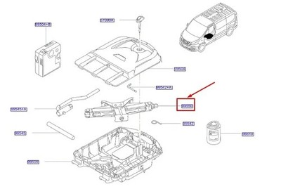 NISSAN NV300 Primastar X82 Lift Jack 9955000Q2M NEW GENUINE