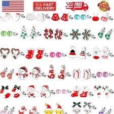 Assorted 30 Pairs of Hypoallergenic Stud Earrings - Perfect for Girls and Teens