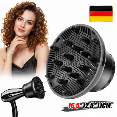 Haar Diffusor Universal Diffuser Föhn Aufsatz 1,57-2,7 Zoll Verstellbar DE