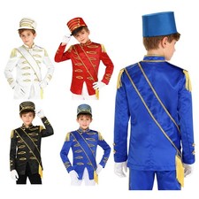 Boys Costume Performance Outfit Theme Jacket Coat Halloween Masquerade Ball Set