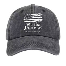 We the People Have Had Enough Dad Hat - Patriotic Statement Washed Cap