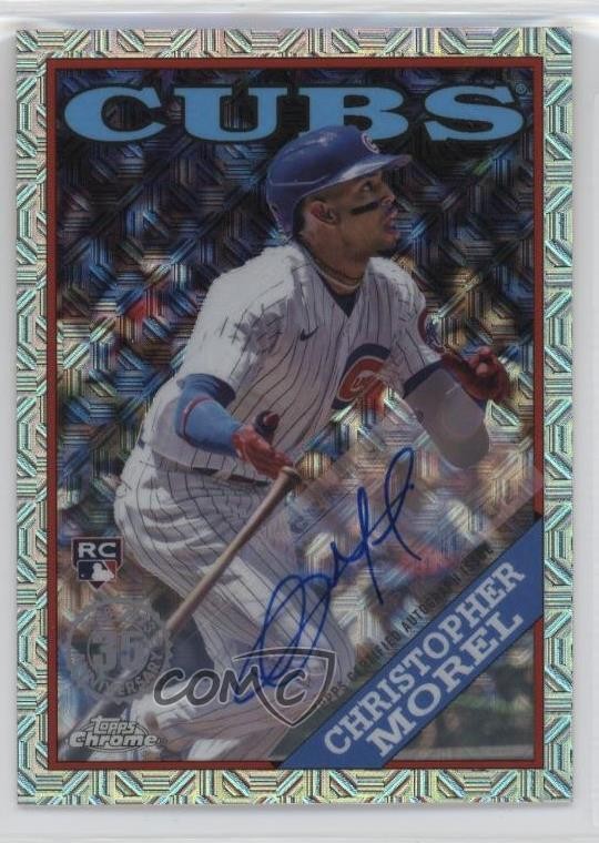 2023 Series 1 1988 Topps Chrome Silver Pack /249 Christopher Morel Auto x0z