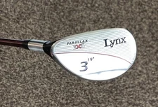 Lynx Parallax HXI Men's LEFT HAND 19* 3-Hybrid, R-Flex graphite shaft, headcover