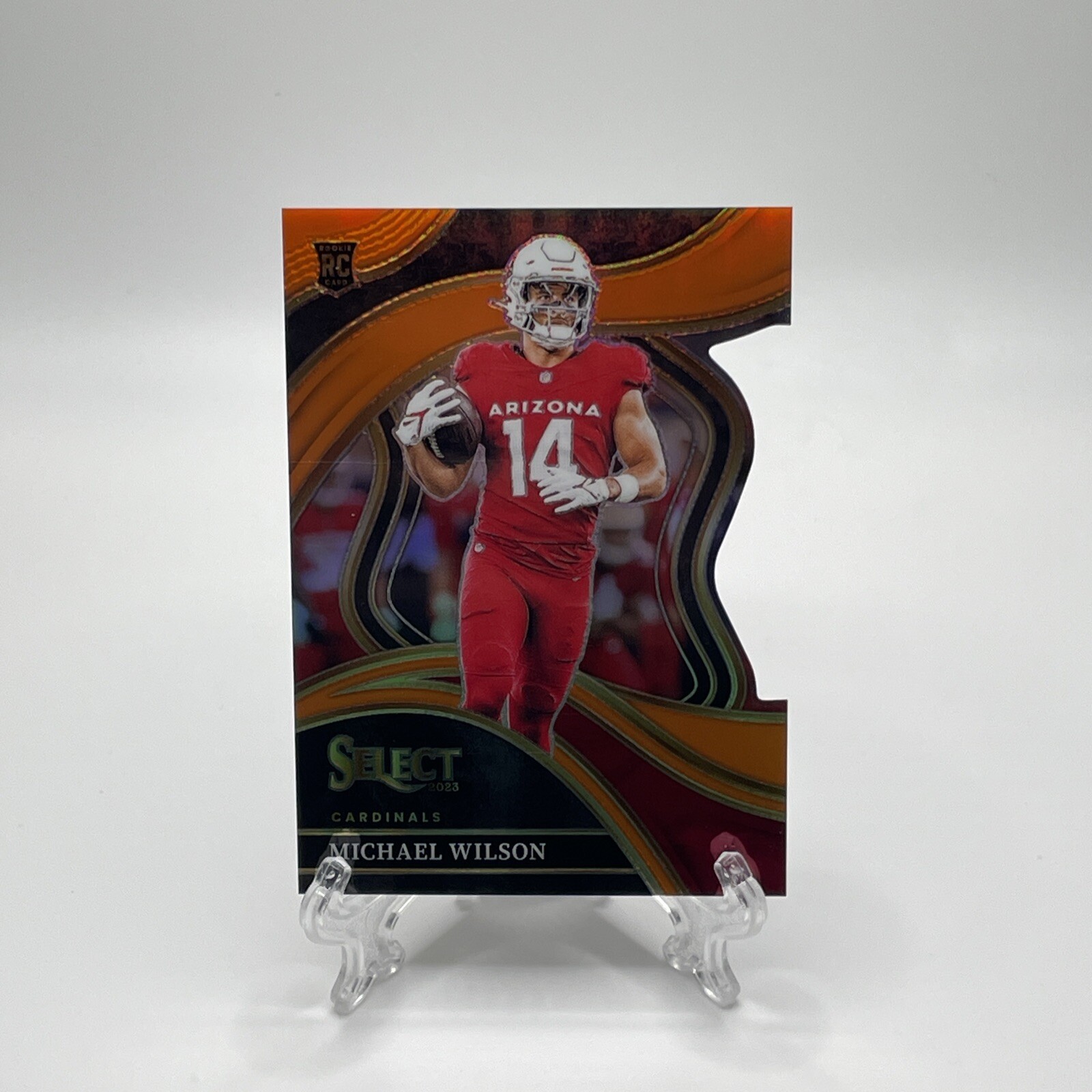 2023 Panini Select - Michael Wilson #234 Club Level Orange Prizm Die Cut /399