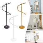 Gold/Black/White Spiral Rotating Clothing Rack Floor Stand Garment Display Shelf