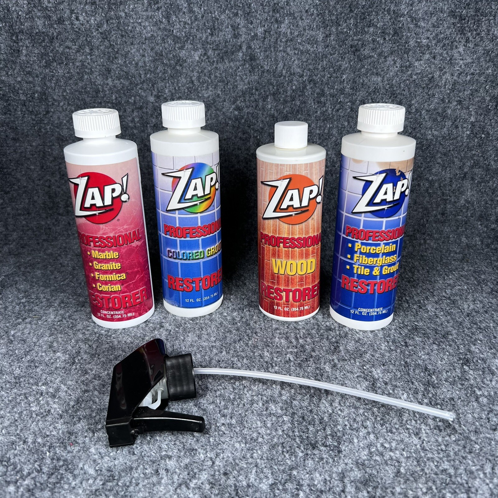 Zap Professional Restorer Cleaner Wood Grout Porcelain Fiberglass