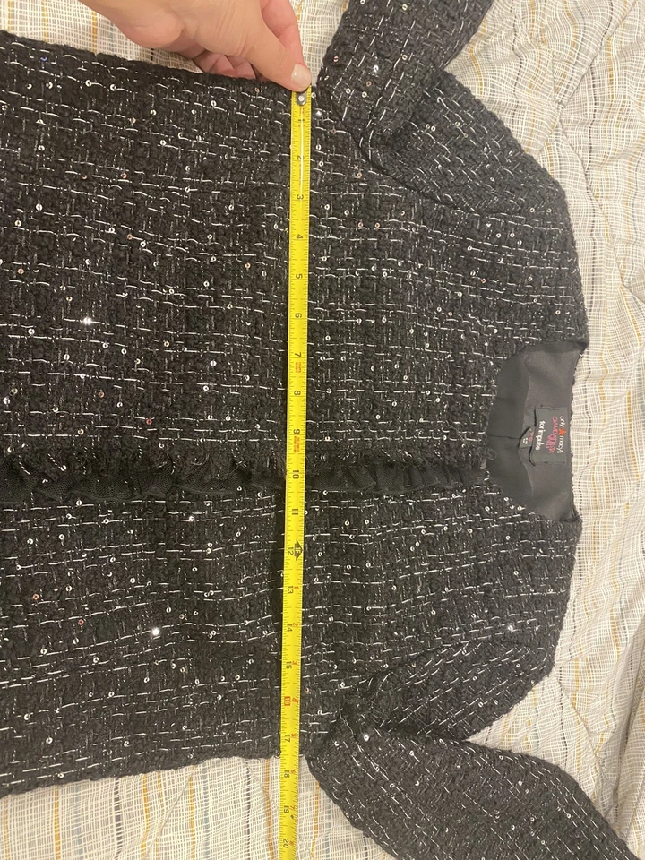 Chaqueta Blazer Giambattista Valli Talla Xs Boucle Tweed Foto 4 de 4