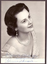 1275 - LIRIQUE PHOTO Avec Autographe Original Gianna D' Angelo 18 Cm X 13 Cm
