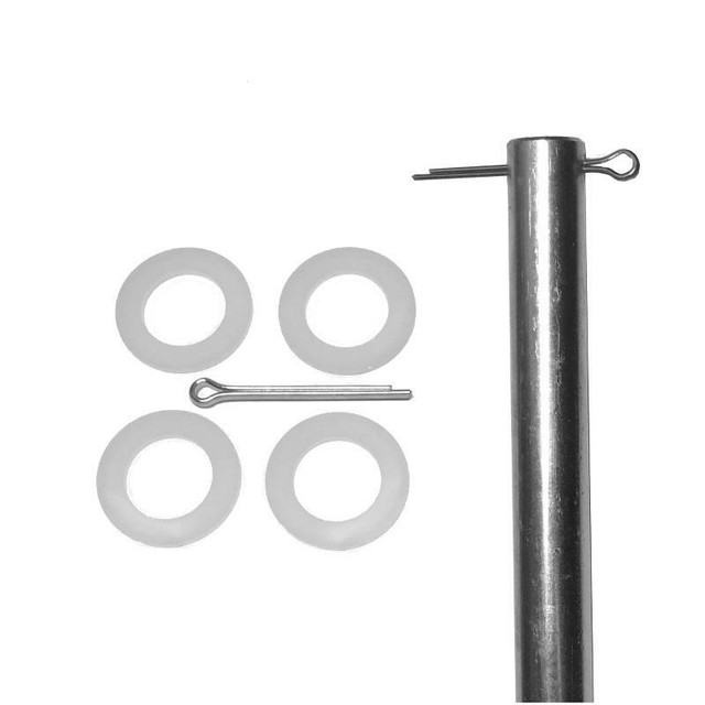 Genuine Rubbermaid 33" Axle, Washers/Cotter Pins, or Kit for 5642 Big