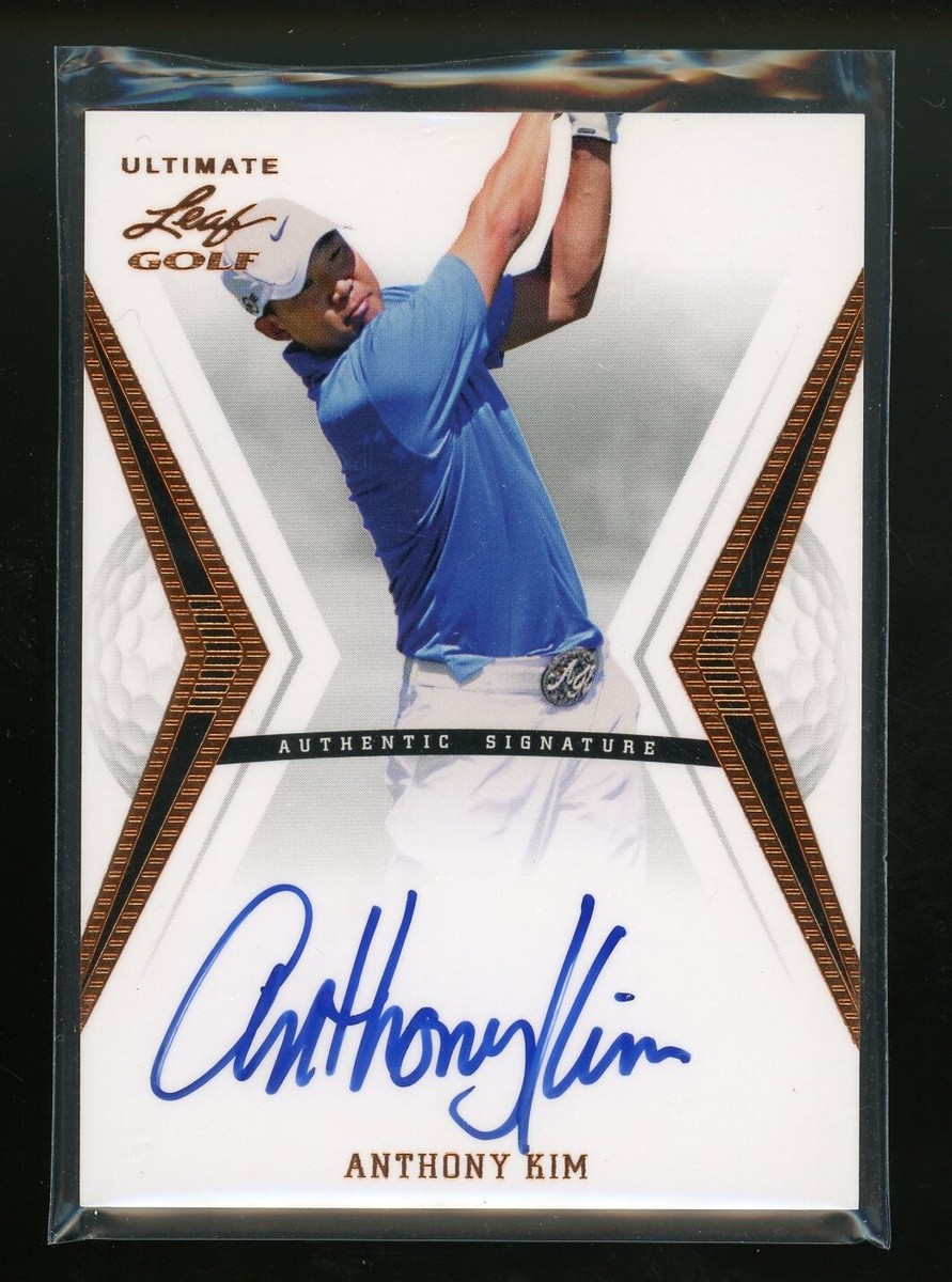 2012 Leaf ANTHONY KIM Golfer Signed Card Autograph auto PGA ON