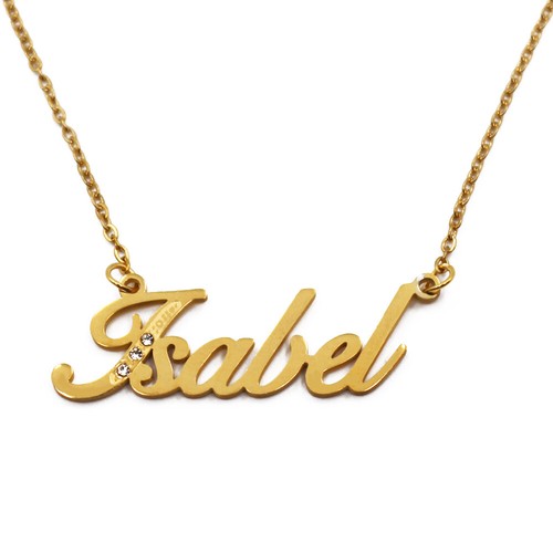 Name Necklace -Silver \u0026 Gold Tone 