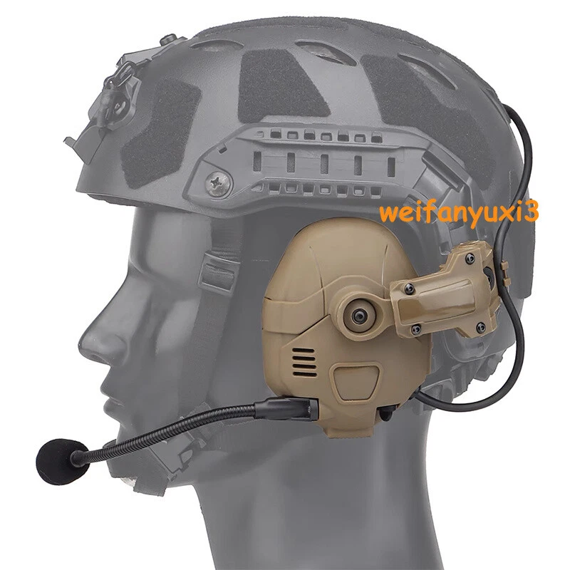 Tactical Noise Reduction AMP Headset Military Bluetooth Earphone For Fast Helmet - Image 4 of 4