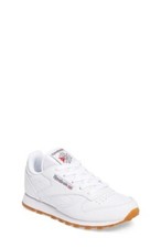 Reebok Classic Leather kid Size 3 White V69622