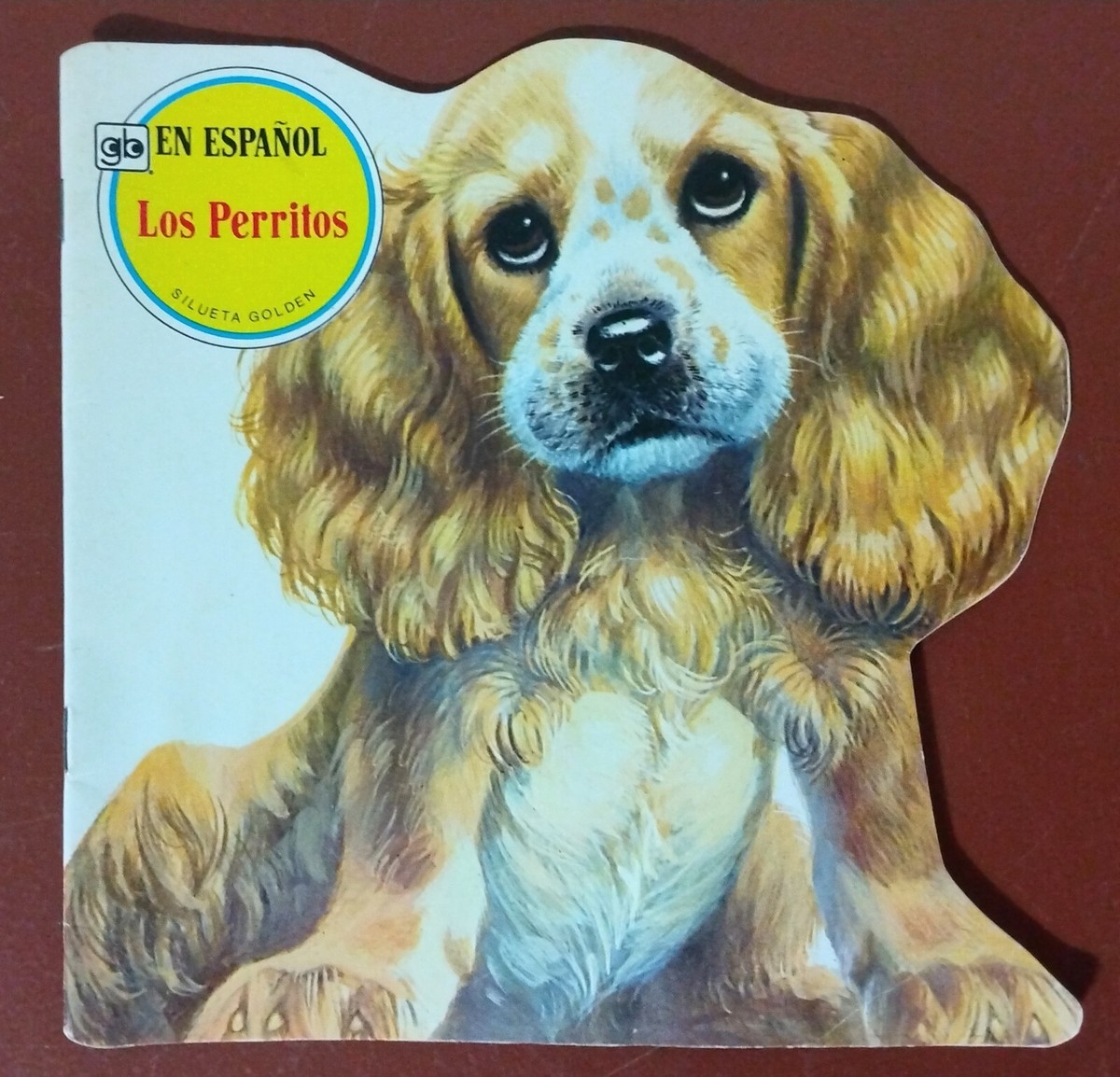 Los Perritos Golden Shape Book 1977 Dogs Cocker Spaniel Spanish