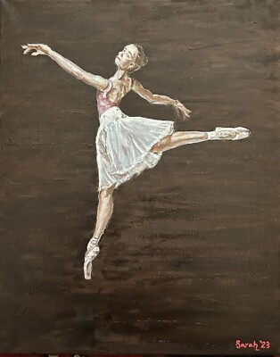 original Ölgemälde Ballett Tänzer Figur Studie verkauft vom Künstler 