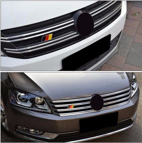 Front Car Grille Bumper German Flag Emblem Badge Sticker For VW Golf/Jetta Audi - Picture 7 of 12