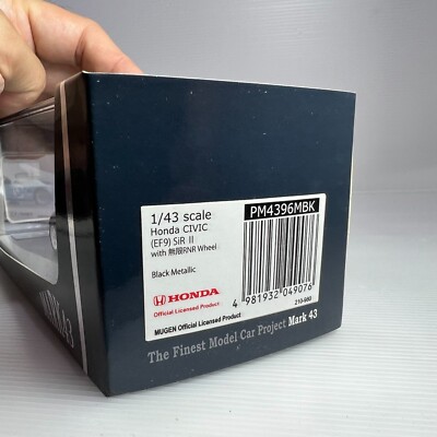 1/43 Mark43 Honda Civic Ef9 Sir II With Mugen RNR Wheel Black MET
