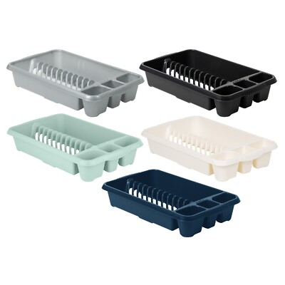 Plastic Small Dish Drainer Rack Drying Cutlery, Plate Holder Tray