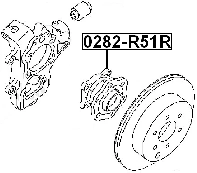 Buje de rueda para Nissan Pathfinder 2008 (EE. UU.) Foto 2 de 3