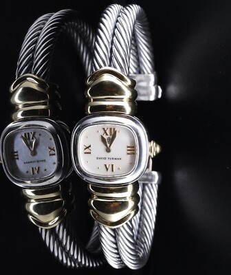 Auth. David Yurman Sterling Silver & 18k Gold Cable Ladies  display picture 1