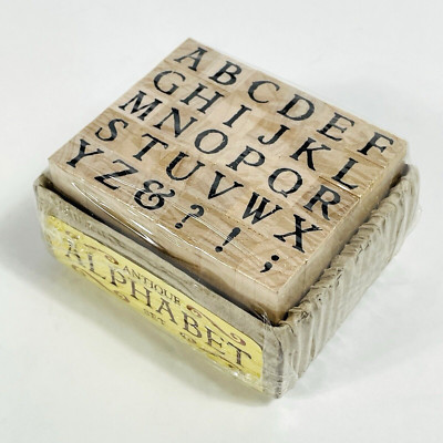 Rubber stamping letters 2001 PSX Printing Antique Alphabet Letters Sm Pixie 1/4''