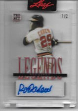 Rod Carew 2023 Leaf Pro Set PURE LEGENDS 1 st On Card Auto HOF Autograph  1/2