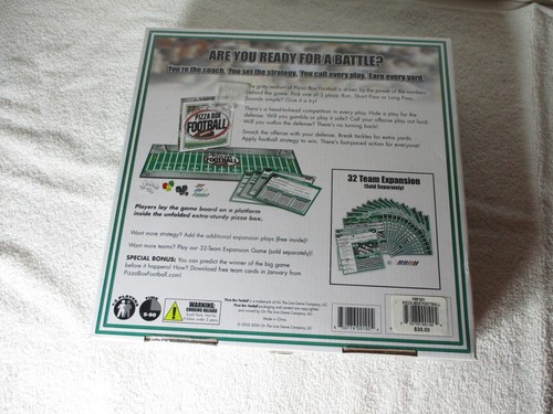 Pizza Box Football Board Game 2005 - BRAND NEW SEALED!! - Picture 2 of 2