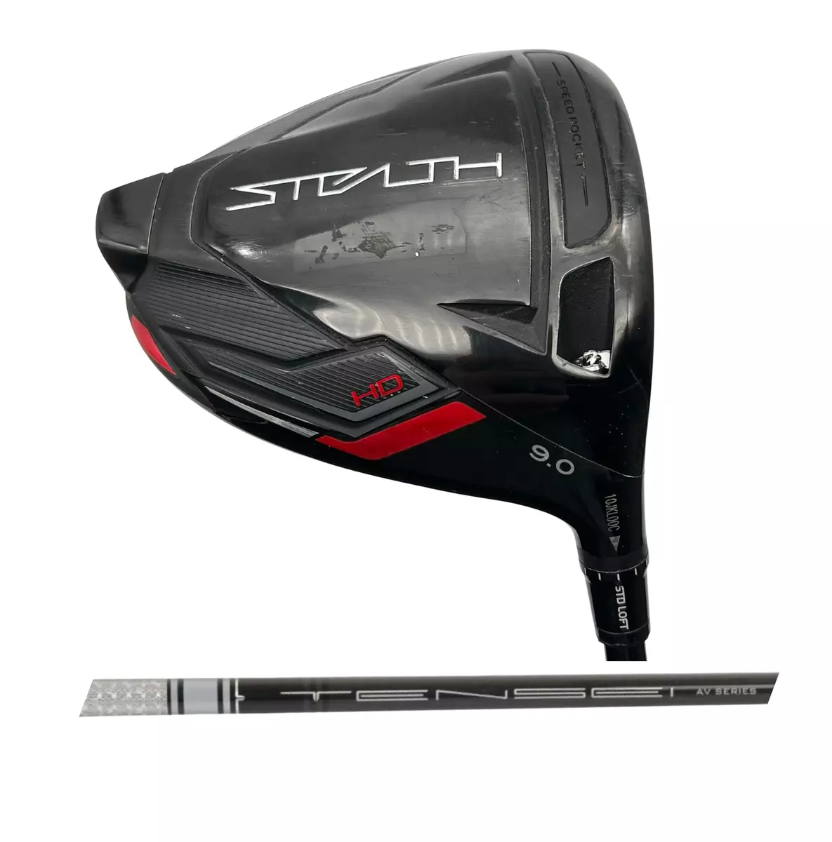 TaylorMade Stealth HD 9* Driver, Mitsubishi Tensei White AV 65 Stiff Flex