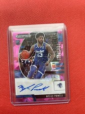2020-21 Panini Prizm Draft Picks Prospect Pink Ice Myles Powell #PA-MY Auto
