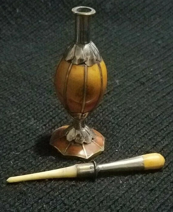 手工制作摩洛哥科尔骨头金属容器 — 第 2/2 张图片