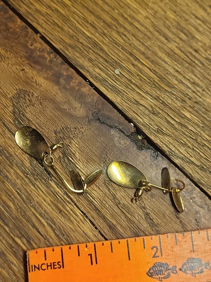 Hildebrandt 1 spinners - Lote de 2 - Señuelo de pesca Spinnerbait color dorado Foto 2 de 2