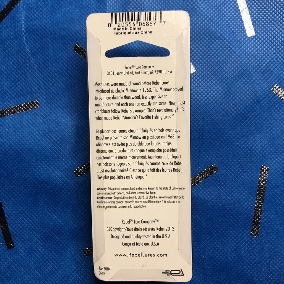 Señuelo de pesca Rebel 3,5" poco profundo Minnow PRADCO HARDBAIT Foto 2 de 2