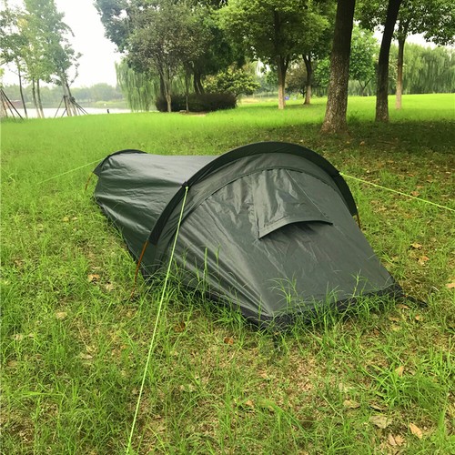 Outdoor Lightweight Camping Tent 1/2 Person Sleeping Bag Beach Hiking Bivy Tent - Picture 7 of 14