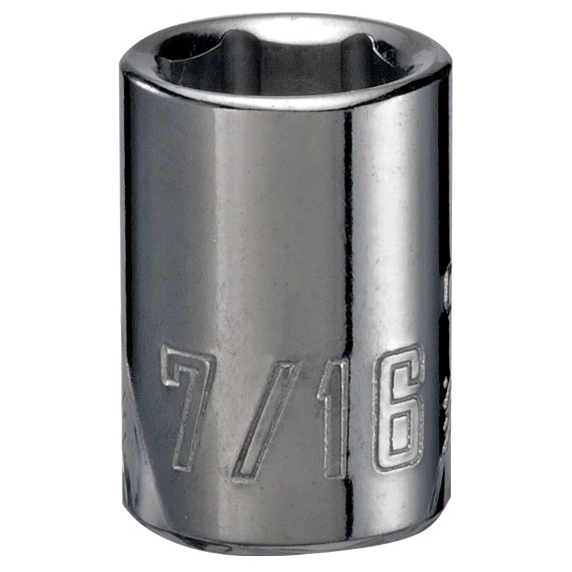 NEW! CRAFTSMAN GUNMETAL CHROME SOCKET 3/8" Drive 6 Point SAE INCH GM PICK SIZE - Image 4 of 4