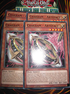 YU-GI-OH! COM CHAKRAM ARTIFACT DUEA-FR033 LOT OF 4 (PLAYSET) EDITION 1 NEW