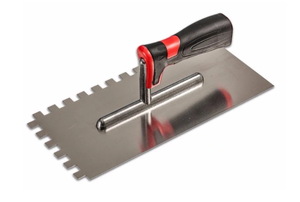 BLUEN Zahnkelle 130 x 270mm Zahnspachtel Edelstahl Fliesenkelle Zahn: 4 6 8 10 12 mm