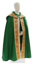 Piviale Semi-Gotico Verde/dorato con stola Pluviale Cappa Mantus KY114Z25p