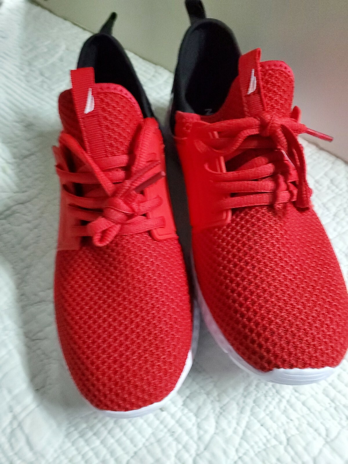 SAOLA Rete Nautica Rainey 2 taglia 5. Once Wore Sneakers Rosso Nero (346060)