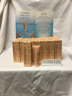 36 NIB COVERDERM PERFECT LEGS # 8 WATERPROOF MAKE-UP SPF 16 SUNBLOCK 1.76oz 50ml